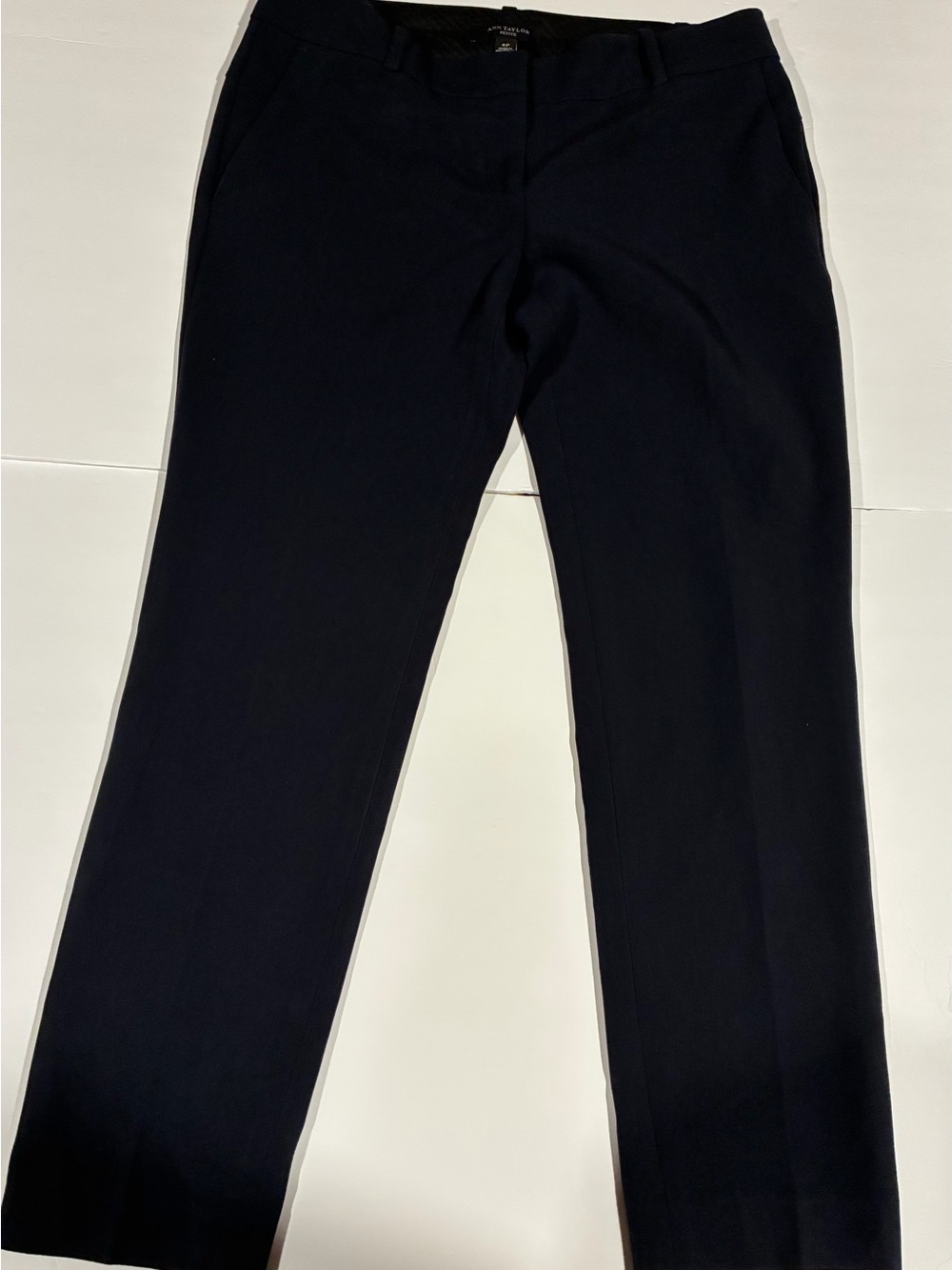 Ann Taylor Women's Navy Straight-Leg Dress Pants
